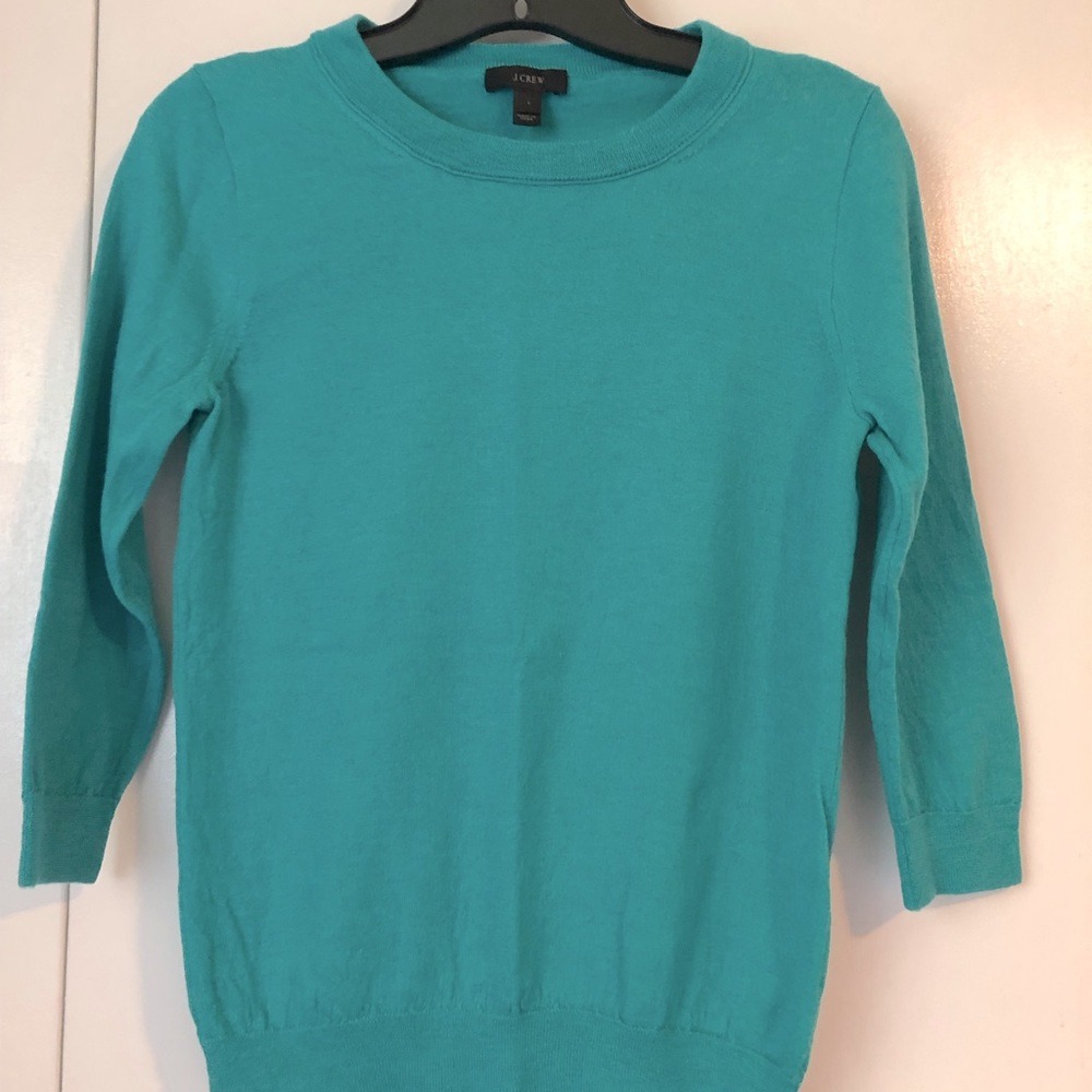 3/4 Sleeve Crew Sweater